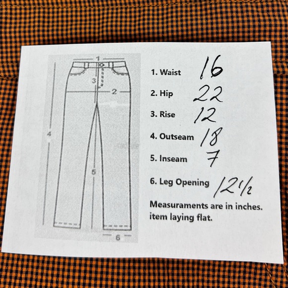 Solid & Striped Mens Medium Shorts Orange Blue Checks Polyamide Pockets EUC - Picture 8 of 14